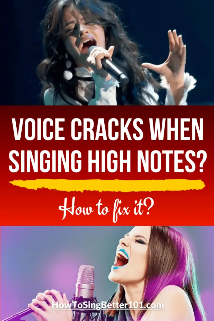 girls voice cracks while singing